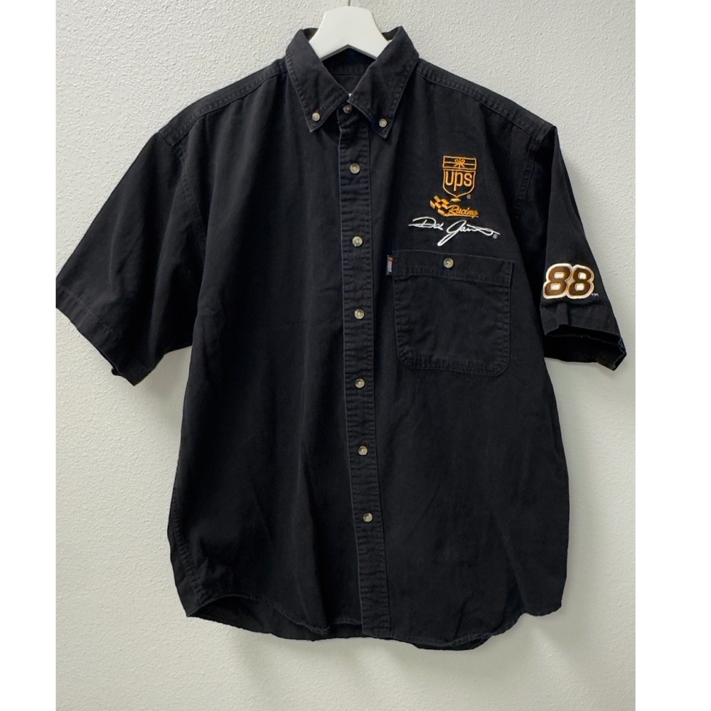 Winners Circle UPS Racing Dale Jarrett Shirt Mens Large Black NASCAR 88